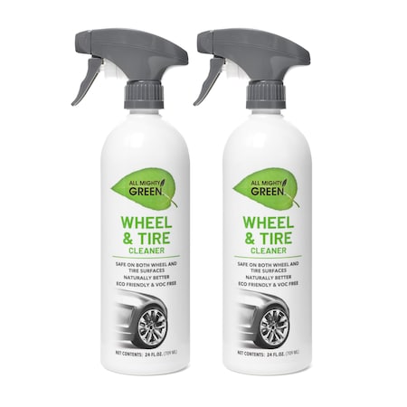 All Mighty Green Wheel and tire Cleaner 24 oz spray PK 2 AMG-WC2400-01EC
